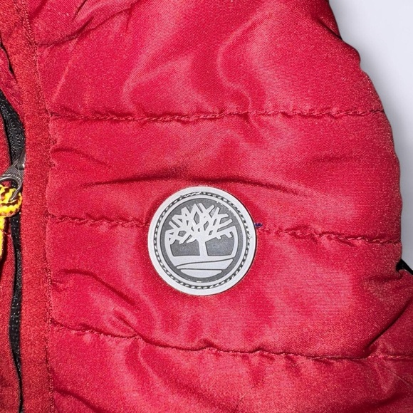 Timberland Red Puffer Vest for Kids - Picture 2 of 5